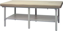 Bariatric Treatment Table with Face Cut-Out and Shelf - 891S